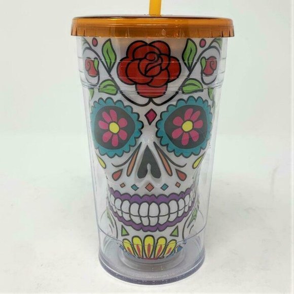 Halloween / Day of the Dead Sugar Skull Cup - Picture 1 of 5